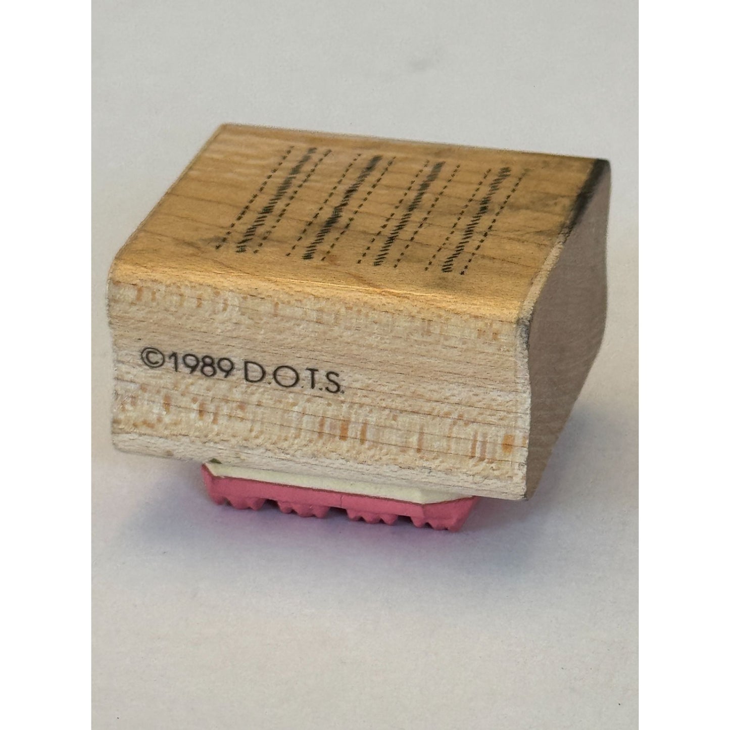 DOTS Rubber Stamp Stitched Line Dotted Lines Background Crafting Card Making