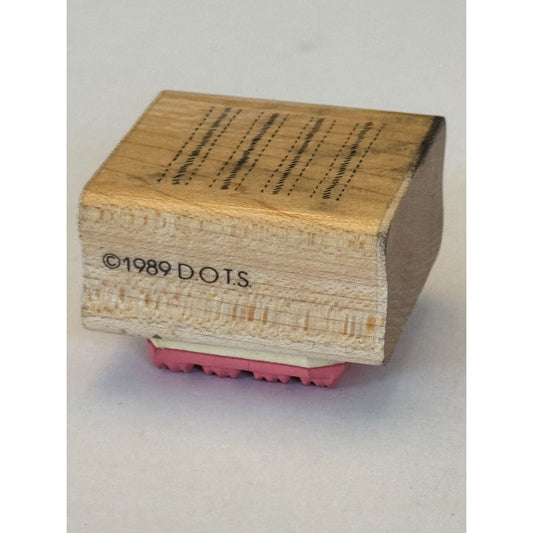 DOTS Rubber Stamp Stitched Line Dotted Lines Background Crafting Card Making