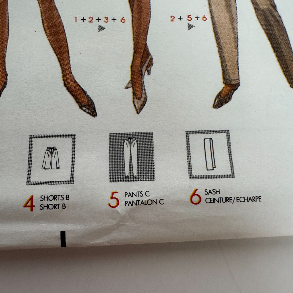 Butterick Sewing Pattern 5116 Misses Jacket Top Skirt Pants Sash Outfit 6-14 UC