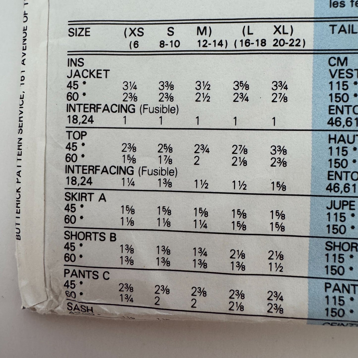 Butterick Sewing Pattern 5116 Misses Jacket Top Skirt Pants Sash Outfit 6-14 UC