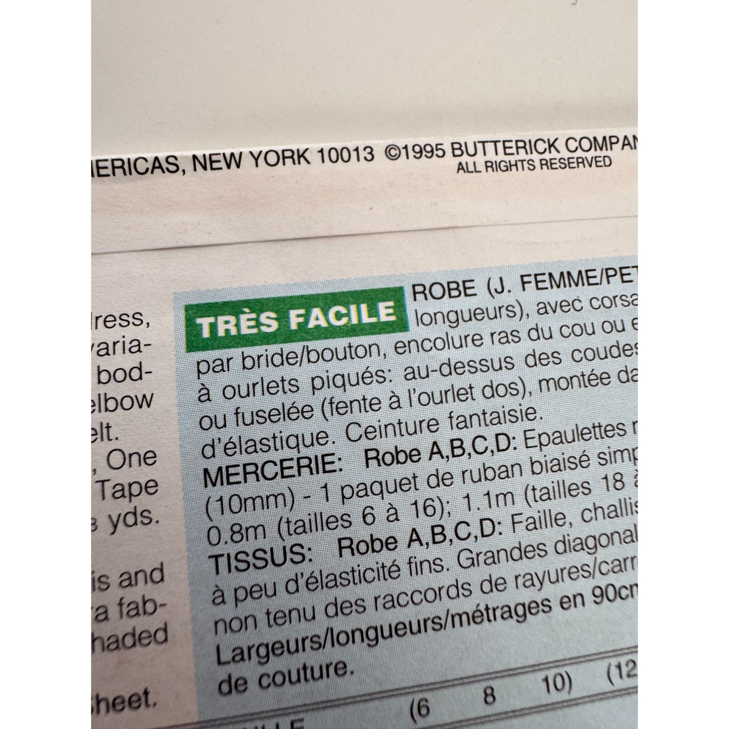 Butterick Sewing Pattern 4255 Misses Dress Cinched Waist 90s 12 14 16 Easy Uncut