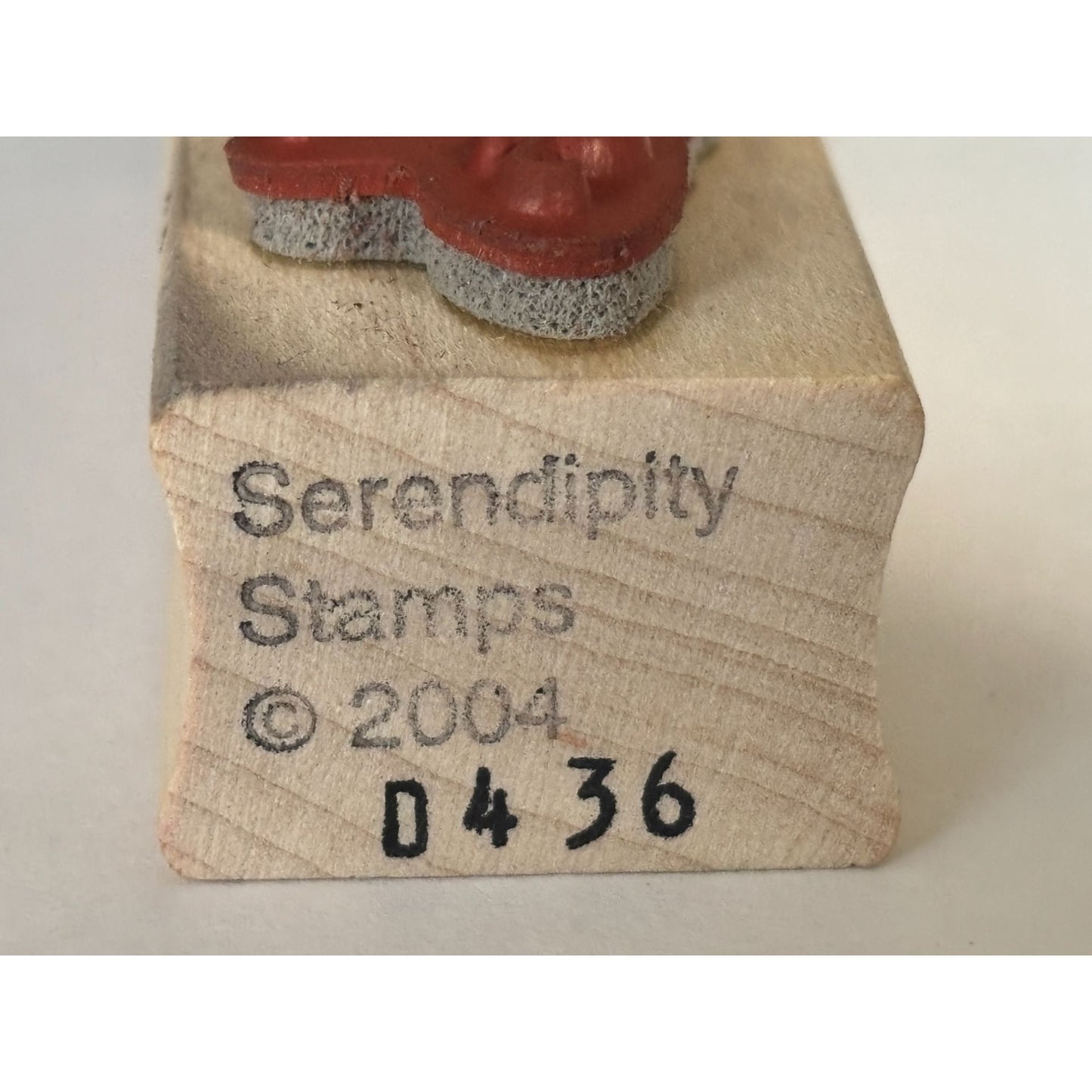 Serendipity Rubber Stamp Butterfly Kisses Fancy Script Sentiment Cardmaking Word