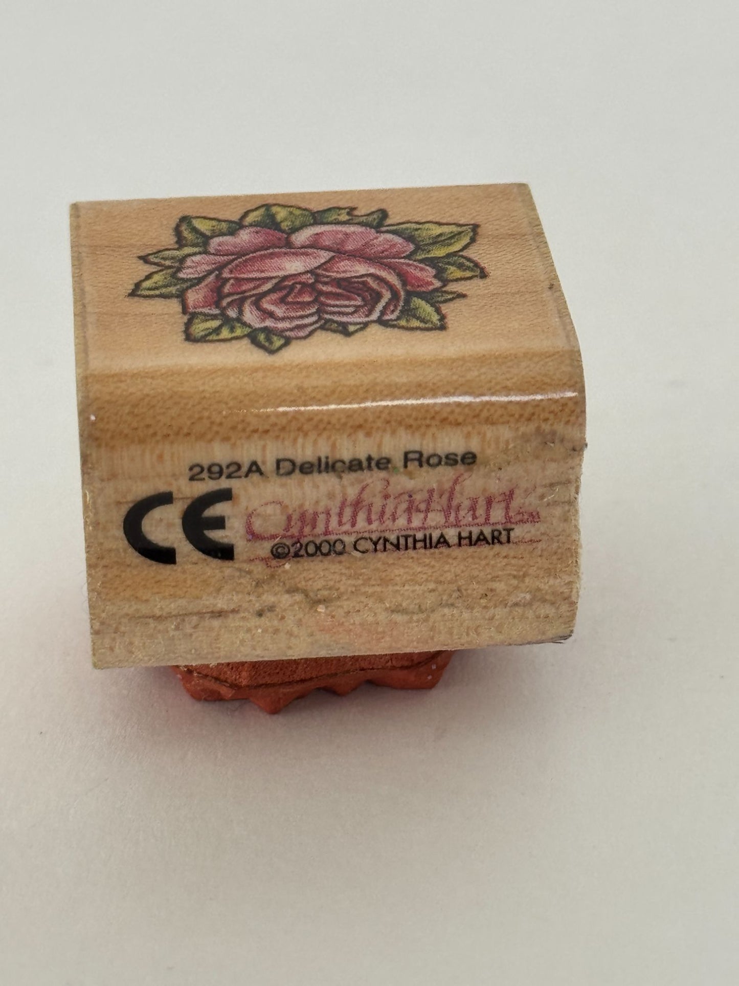 Rubber Stampede Rubber Stamp Delicate Rose Flower Mothers Day Valentines Card