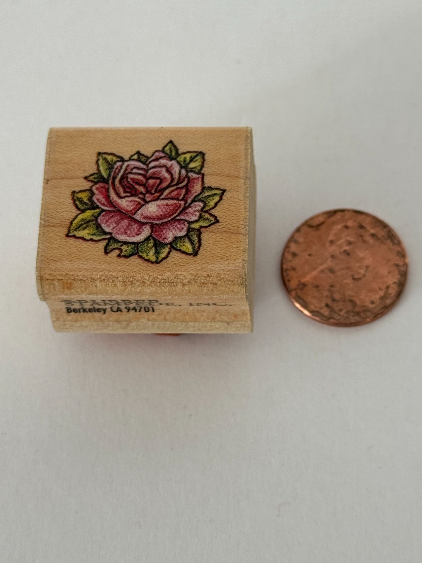 Rubber Stampede Rubber Stamp Delicate Rose Flower Mothers Day Valentines Card
