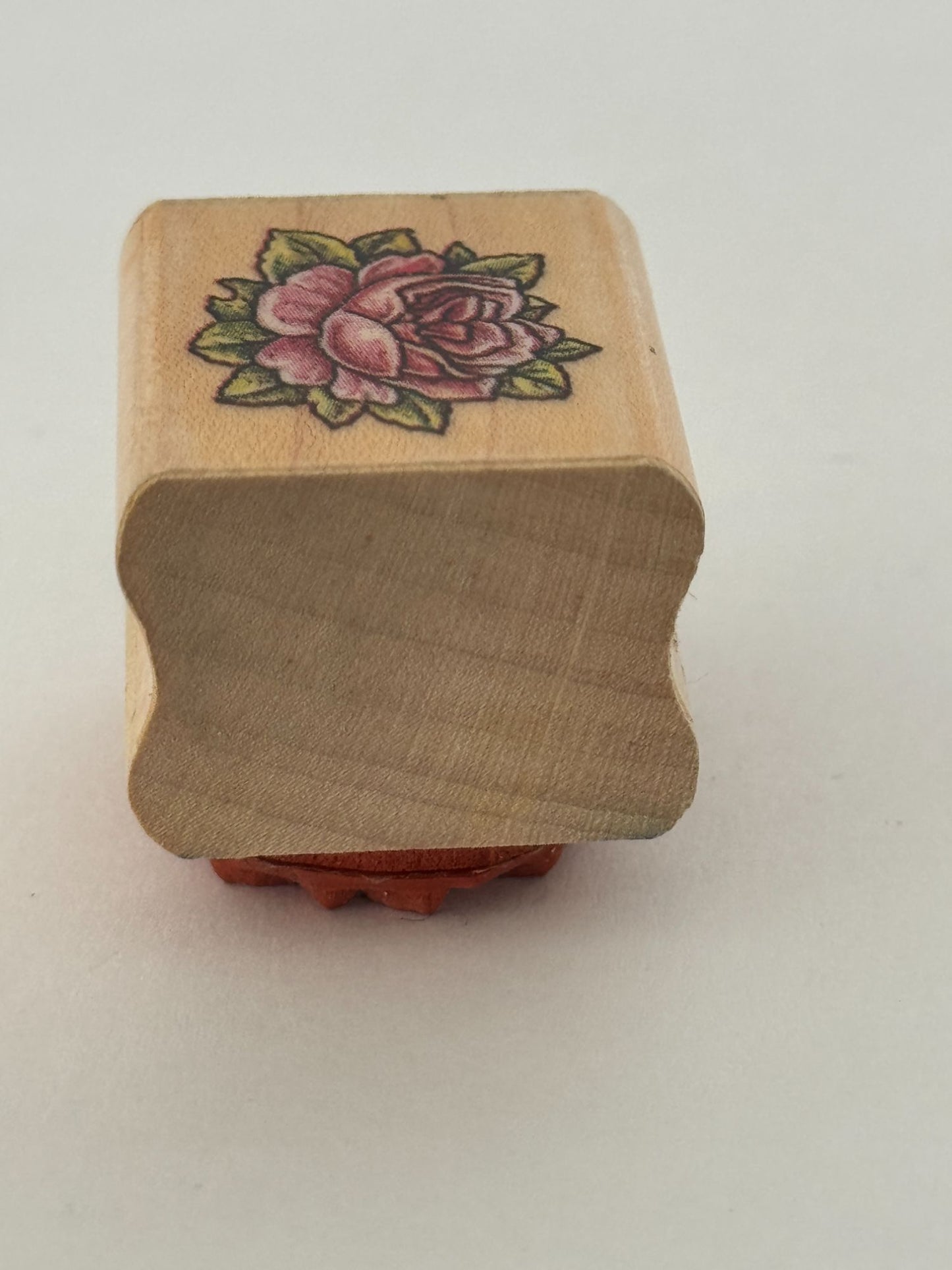 Rubber Stampede Rubber Stamp Delicate Rose Flower Mothers Day Valentines Card