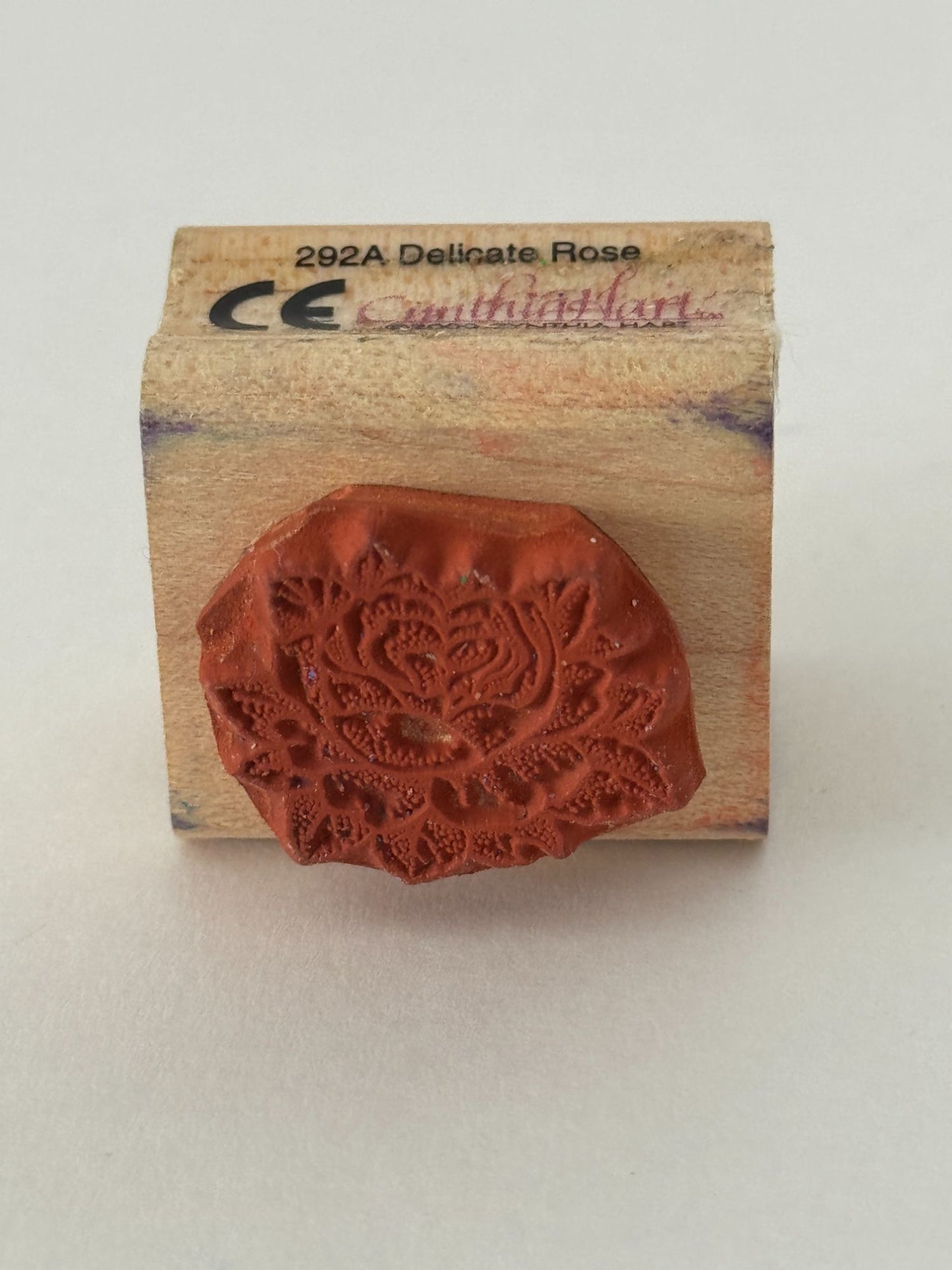 Rubber Stampede Rubber Stamp Delicate Rose Flower Mothers Day Valentines Card