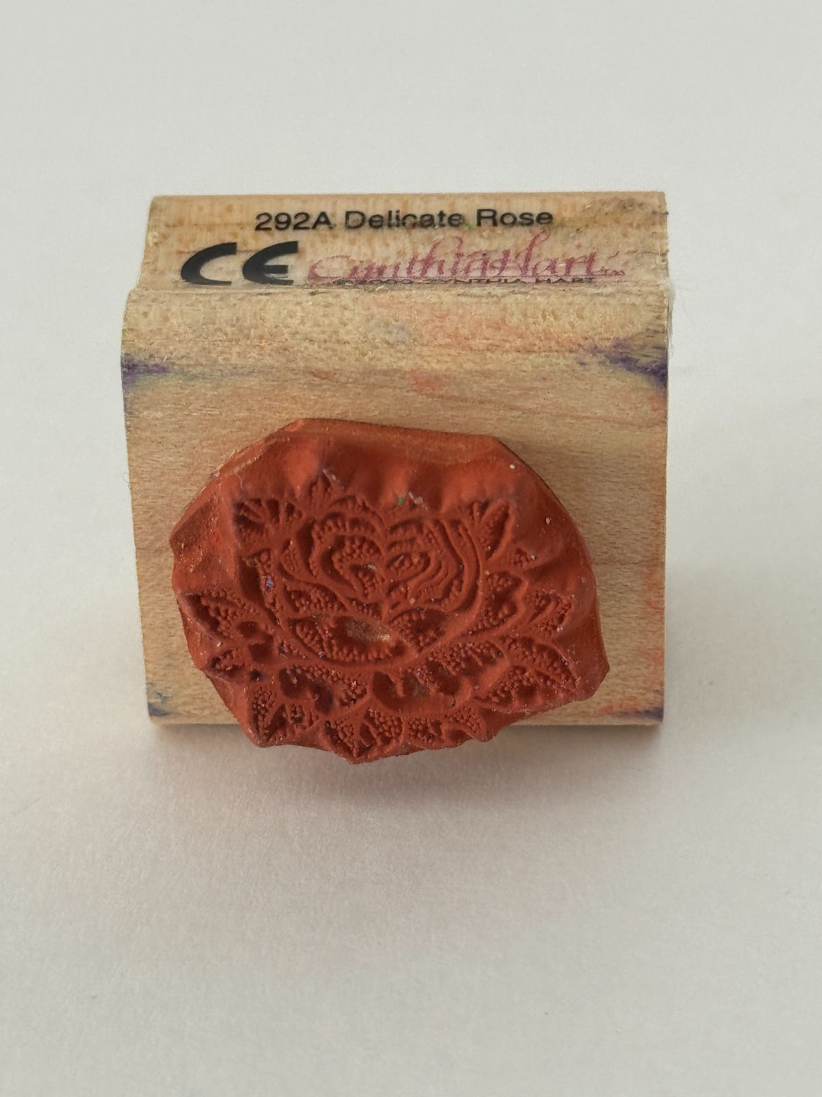 Rubber Stampede Rubber Stamp Delicate Rose Flower Mothers Day Valentines Card