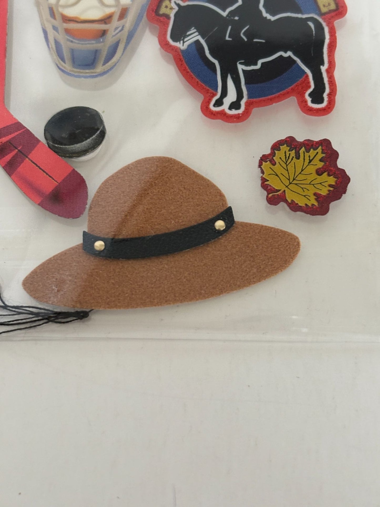 Recollections Dimensional Stickers Canada Theme Moose Mountie Hockey Maple Syrup