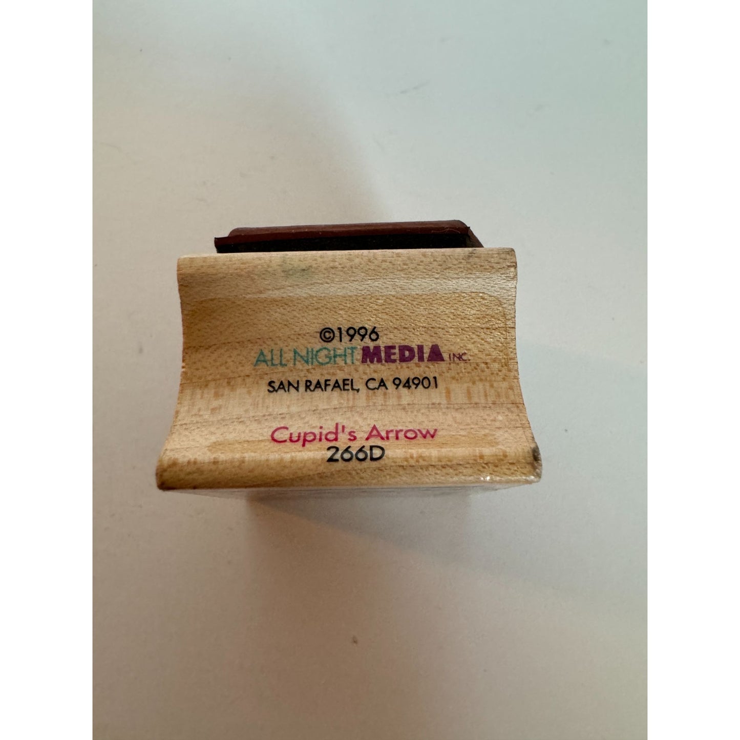 All Night Media Rubber Stamp Cupids Arrow Valentines Day Card Making Square 266D