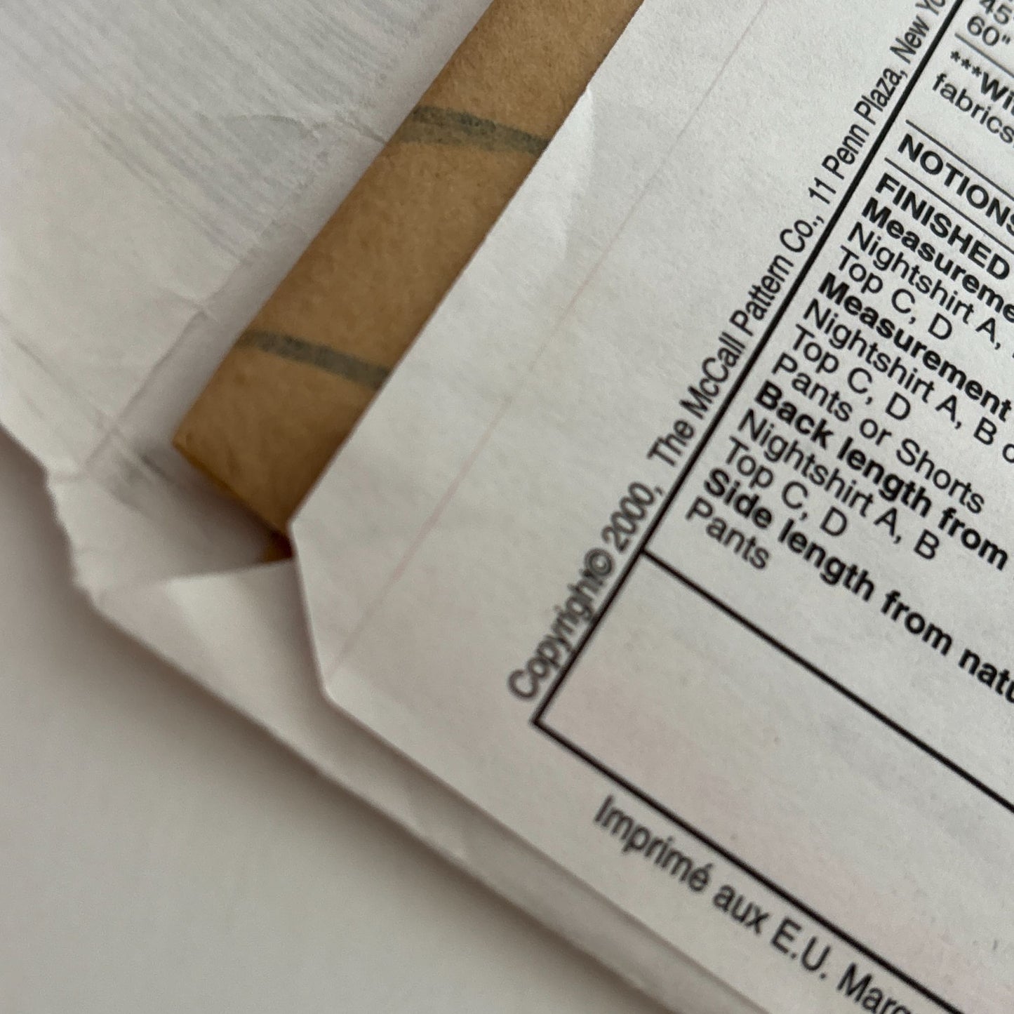 McCalls Sewing Pattern 3016 Childrens Pajamas Nightshirt Top Pants Shorts M L UC