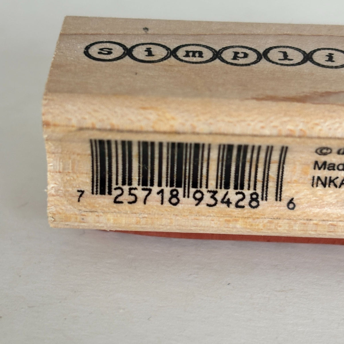 Inkadinkado Rubber Stamp Simplicity Word Minimalist Scrapbooking Cardmaking Typography Craft Dawn Houser