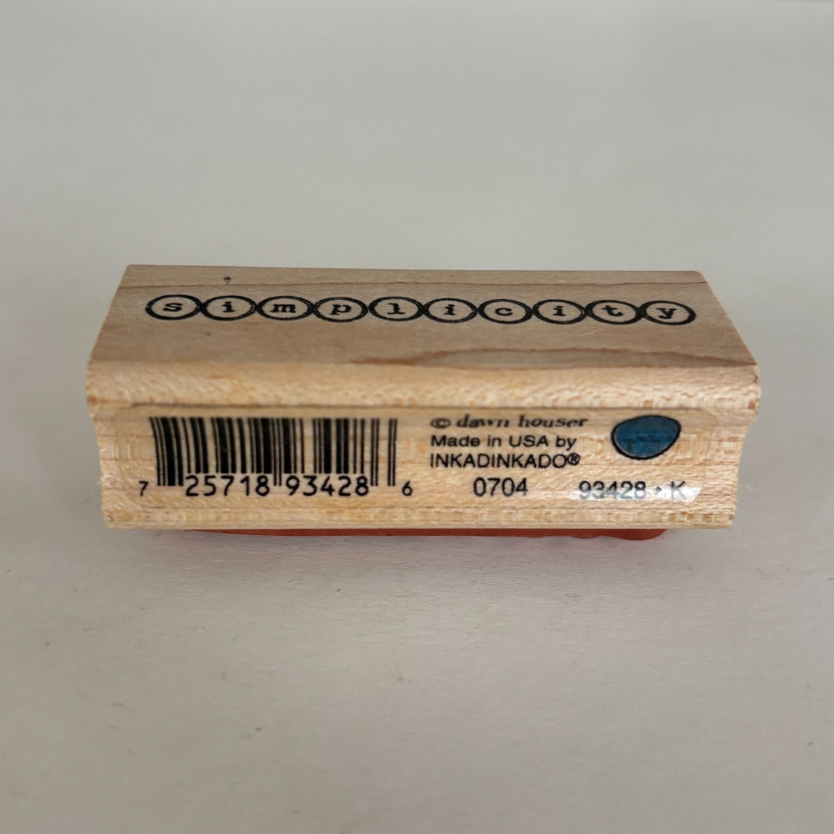 Inkadinkado Rubber Stamp Simplicity Word Minimalist Scrapbooking Cardmaking Typography Craft Dawn Houser