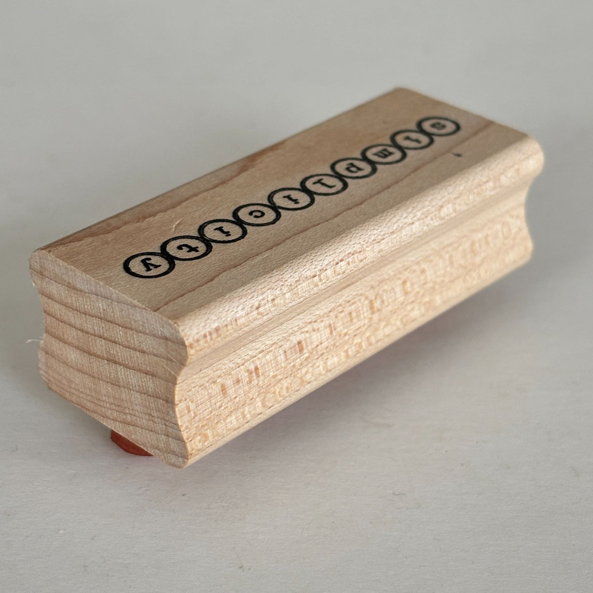 Inkadinkado Rubber Stamp Simplicity Word Minimalist Scrapbooking Cardmaking Typography Craft Dawn Houser