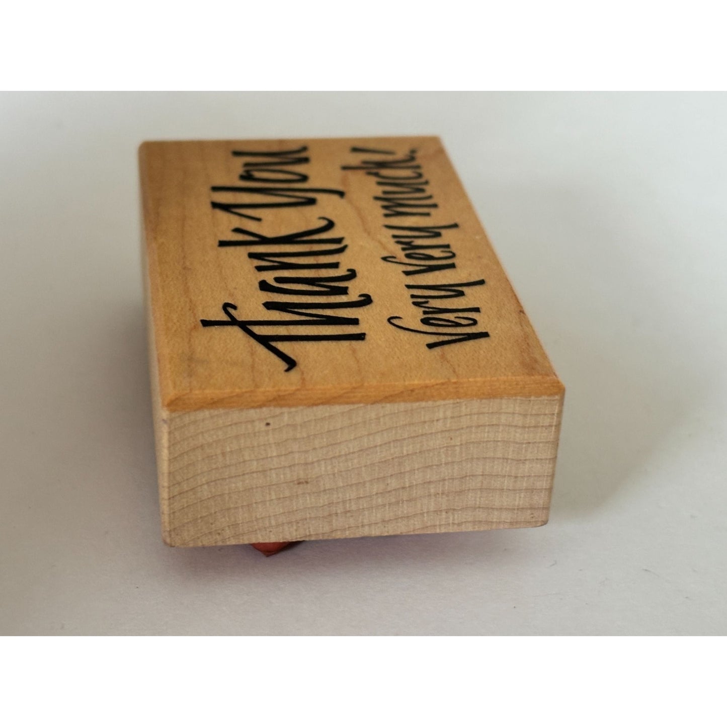 PSX Rubber Stamp Thank You Very Much Sentiment Card Making Words Wood Mounted