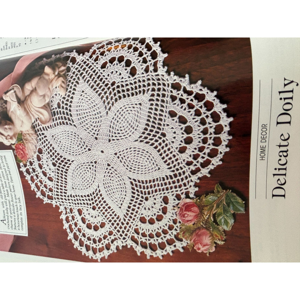 Leisure Arts Magazine June 1990 Cross Stitch Sweater Embroidery Crochet Doily