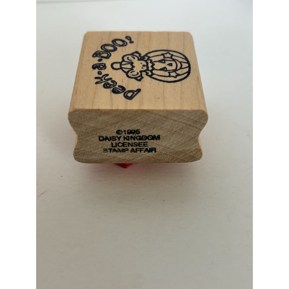 Stamp Affair Rubber Stamp Halloween Peek a Boo Mouse Jack O Lantern Card Making
