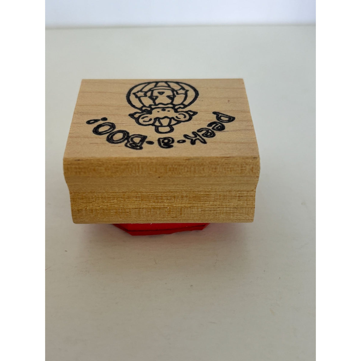 Stamp Affair Rubber Stamp Halloween Peek a Boo Mouse Jack O Lantern Card Making