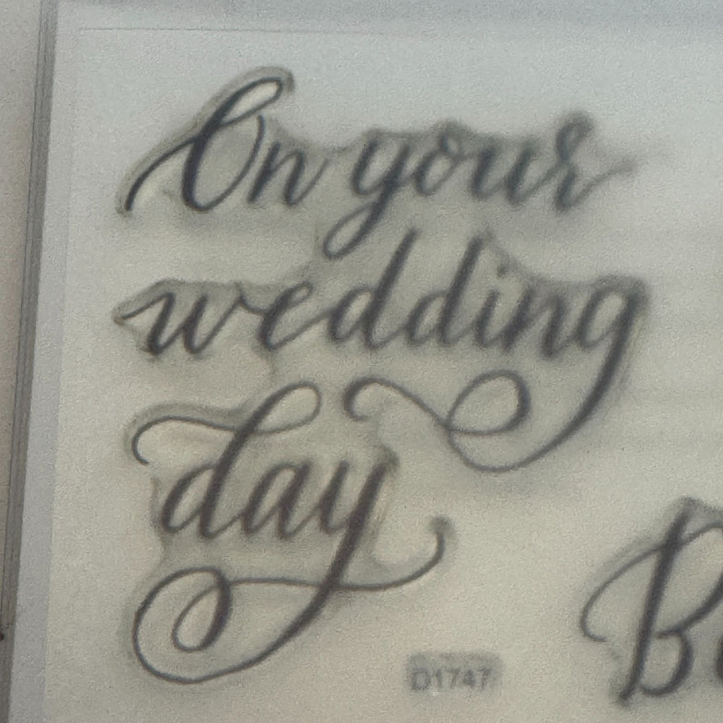 CTMH My Acrylix Acrylic Stamp Set D1747 Happily Ever After Wedding Card Making