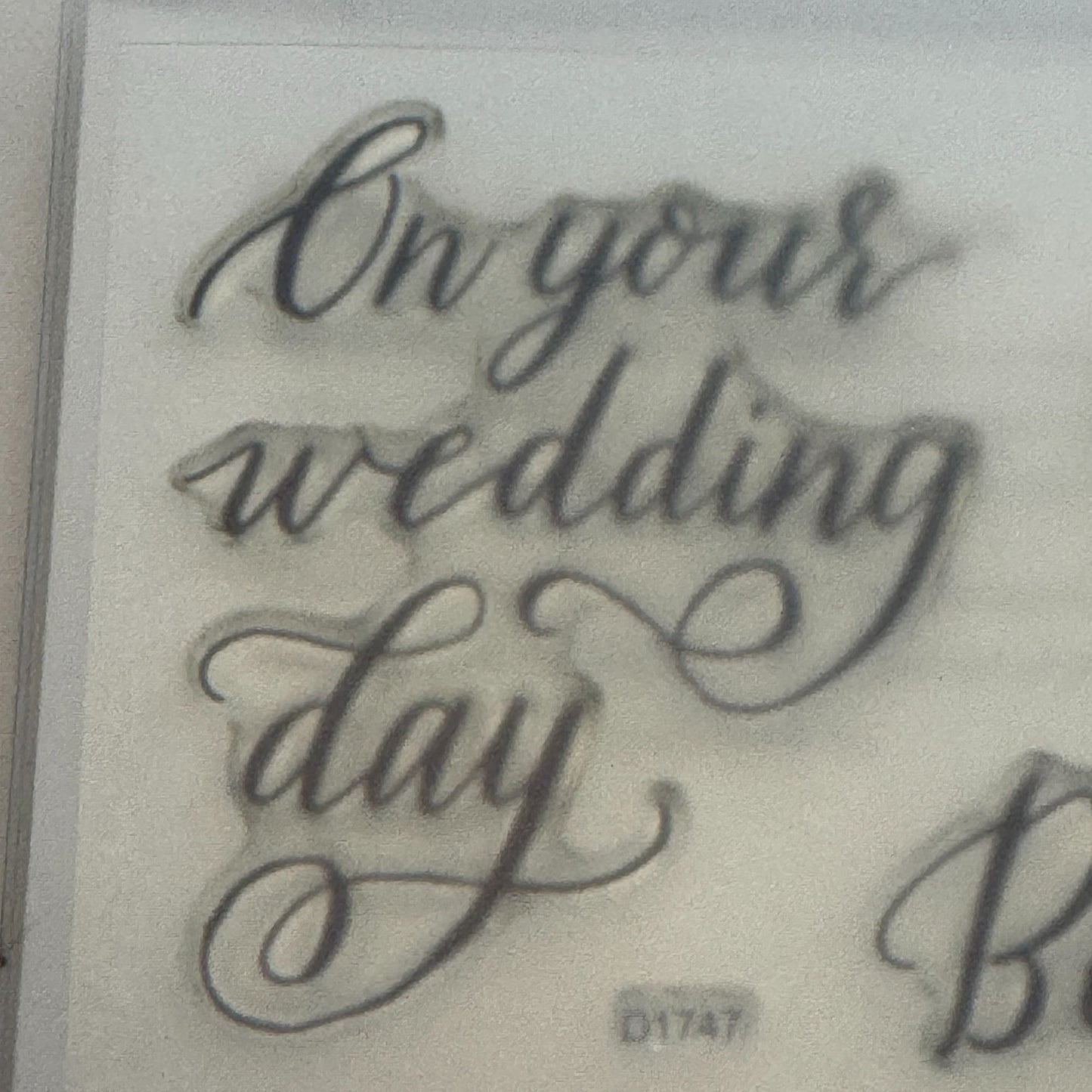 CTMH My Acrylix Acrylic Stamp Set D1747 Happily Ever After Wedding Card Making
