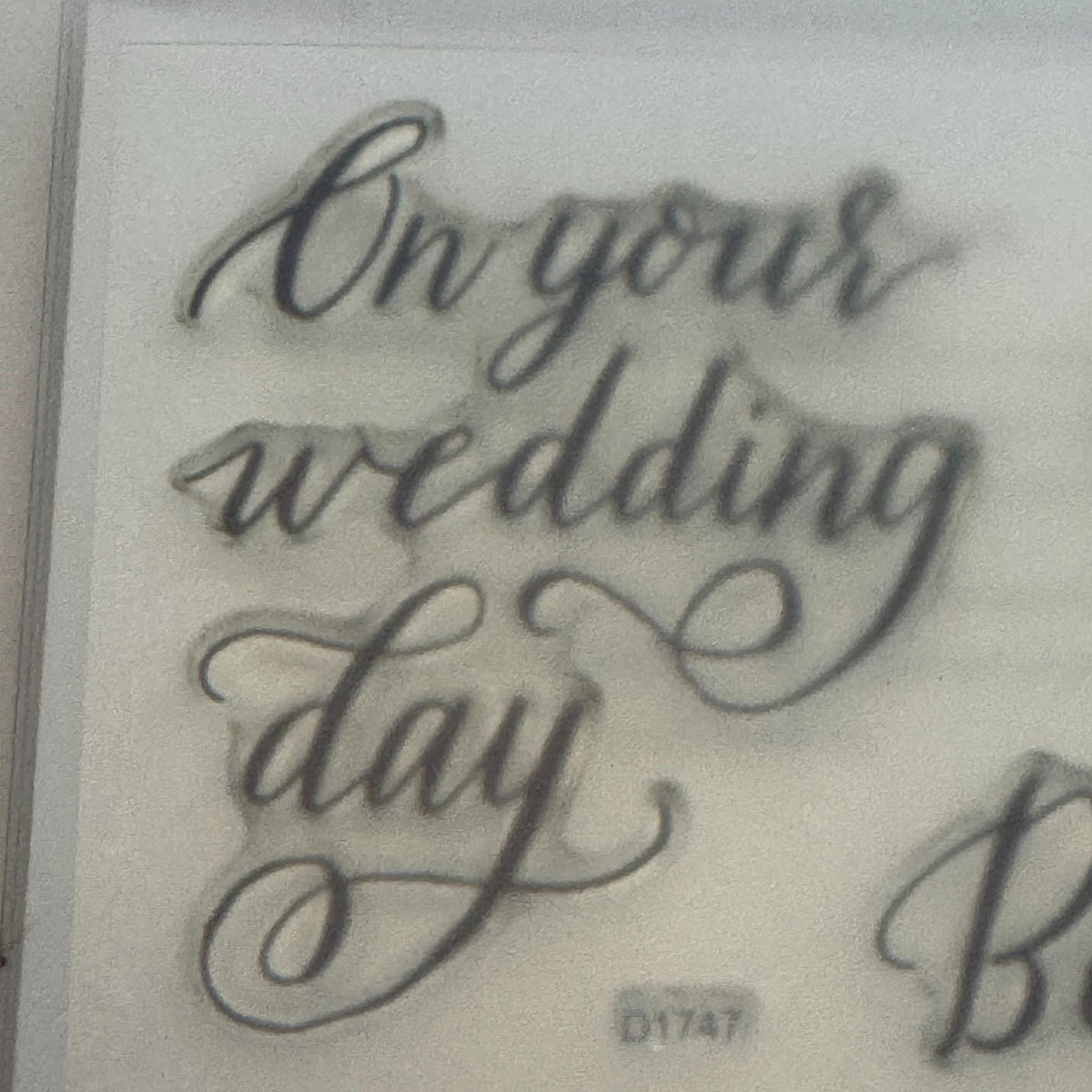 CTMH My Acrylix Acrylic Stamp Set D1747 Happily Ever After Wedding Card Making
