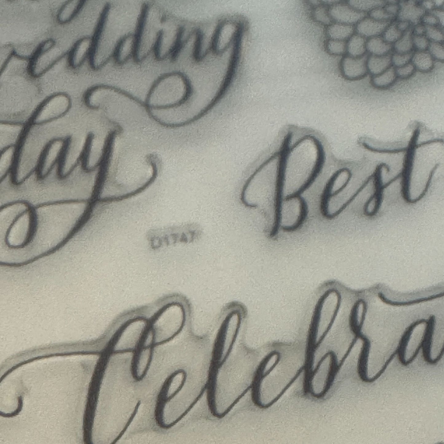 CTMH My Acrylix Acrylic Stamp Set D1747 Happily Ever After Wedding Card Making