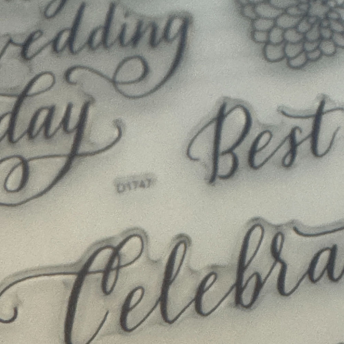 CTMH My Acrylix Acrylic Stamp Set D1747 Happily Ever After Wedding Card Making