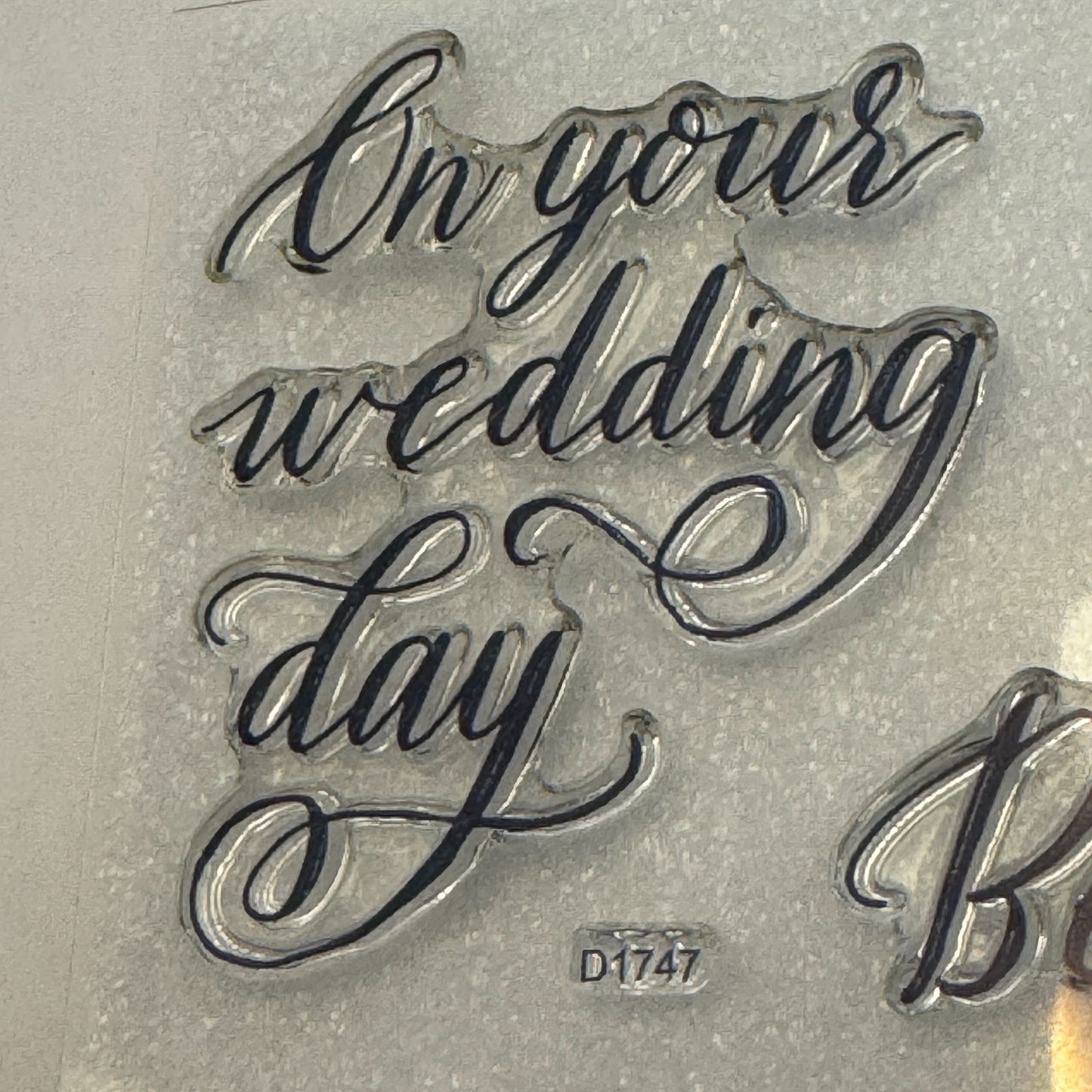 CTMH My Acrylix Acrylic Stamp Set D1747 Happily Ever After Wedding Card Making