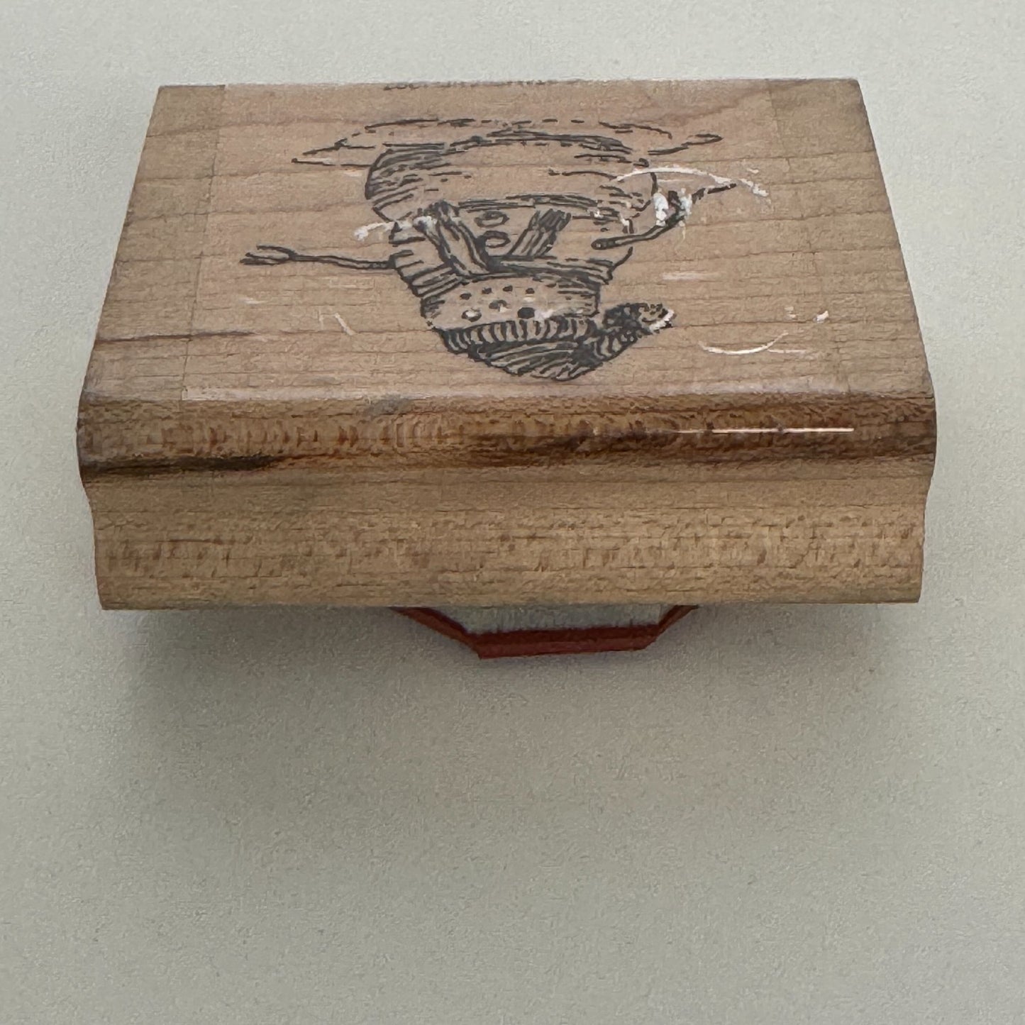 Stampin Up Rubber Stamp Snowman Scarf Hat Christmas Card Making Holiday Craft