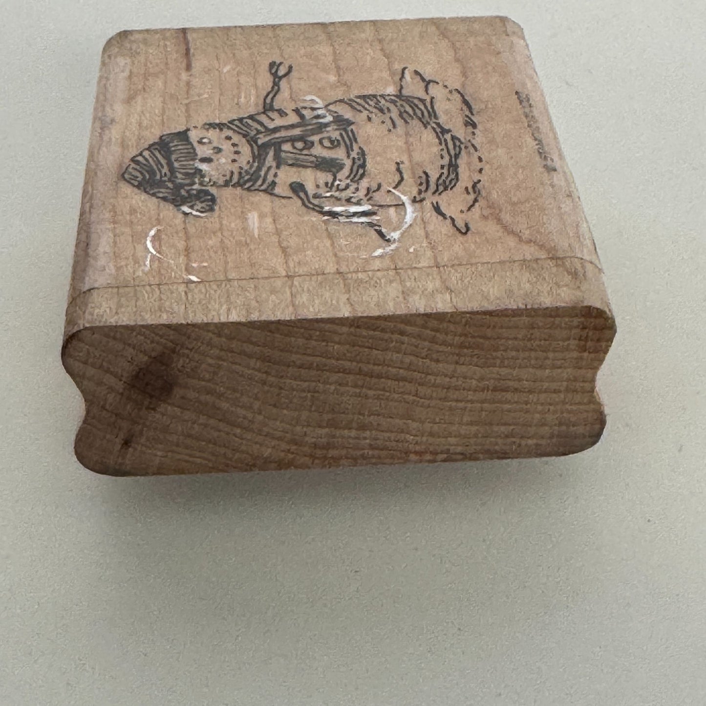 Stampin Up Rubber Stamp Snowman Scarf Hat Christmas Card Making Holiday Craft