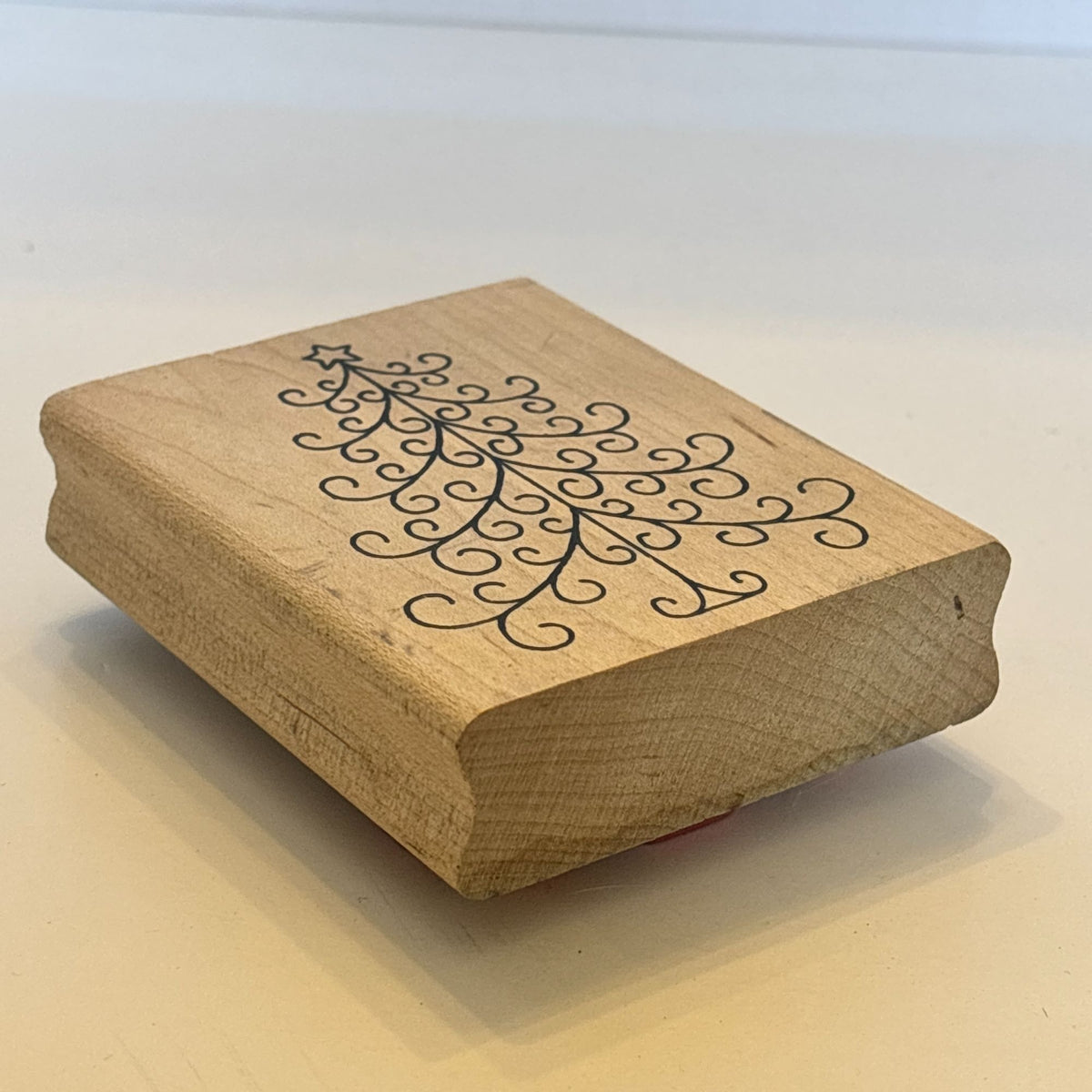 Alias Smith Rowe Rubber Stamp Filigree Christmas Tree Holiday Card Making