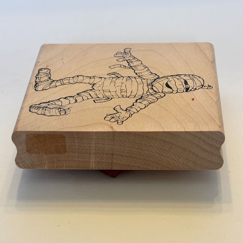 Max Mummy Rubber Stamp Halloween Bandaged Monster Get Well Soon Card Making Walk Funny
