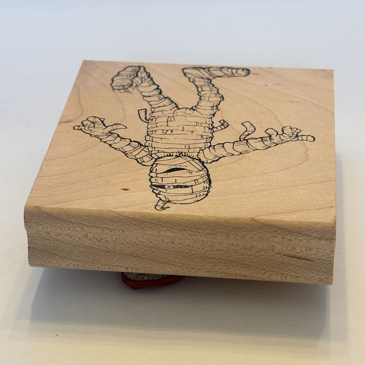 Max Mummy Rubber Stamp Halloween Bandaged Monster Get Well Soon Card Making Walk Funny