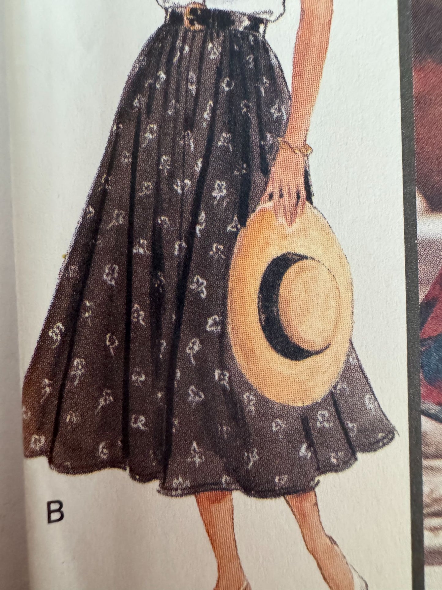 Butterick Sewing Pattern 4938 Easy Circular Skirt 1990s 6 8 10 UC