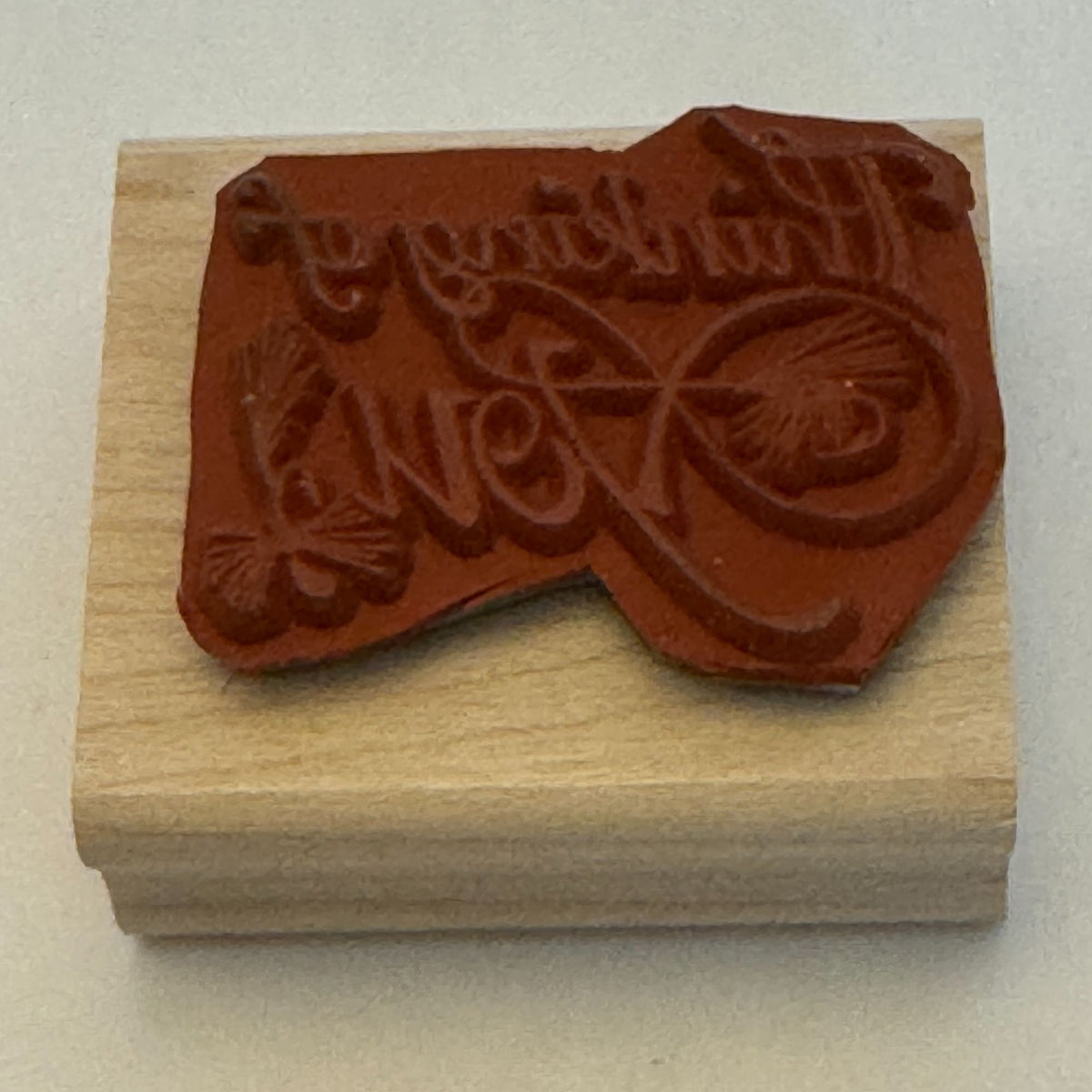 Stampin Up Rubber Stamp Fly Fishing Tackle Hook Dad Father Thinking of You Card