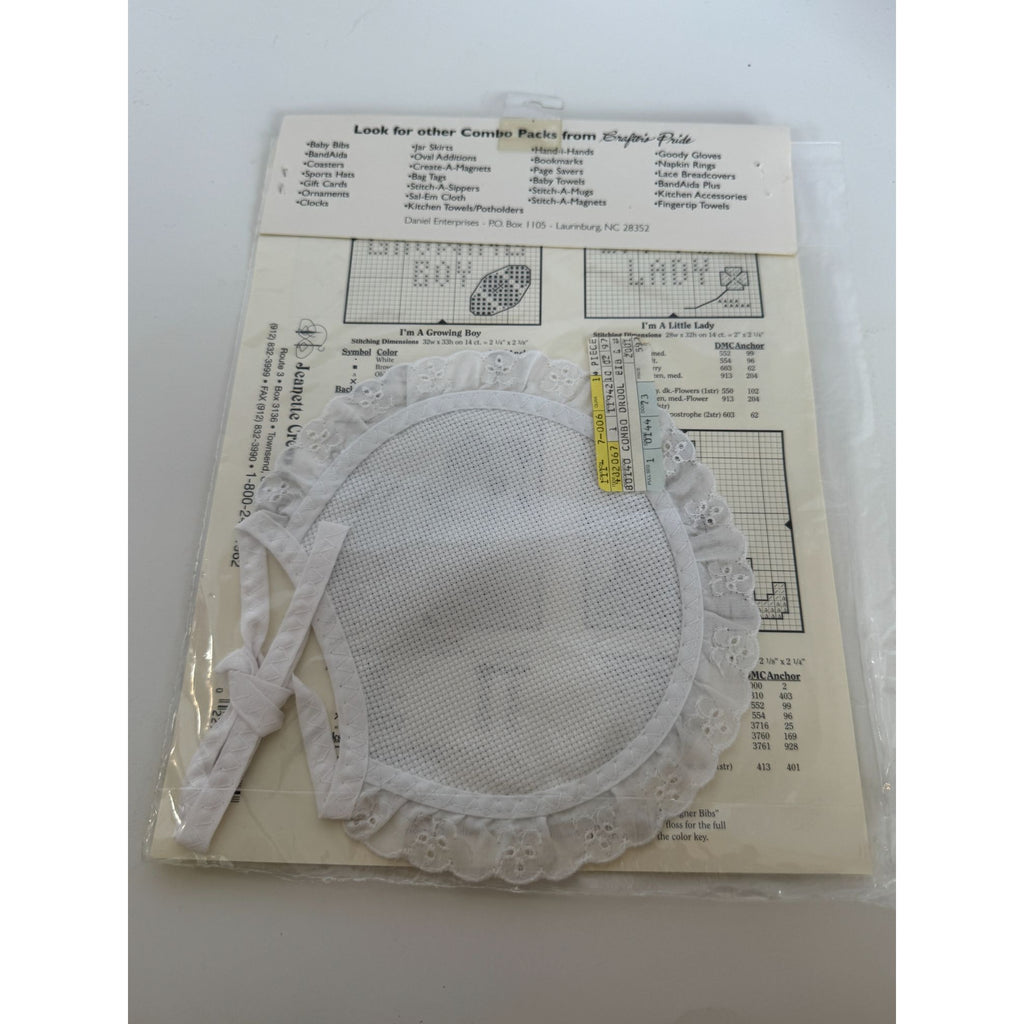 Jeanette Crews Designs Cross Stitch Pattern Baby Bibs Crafters Pride Cat Dog 416