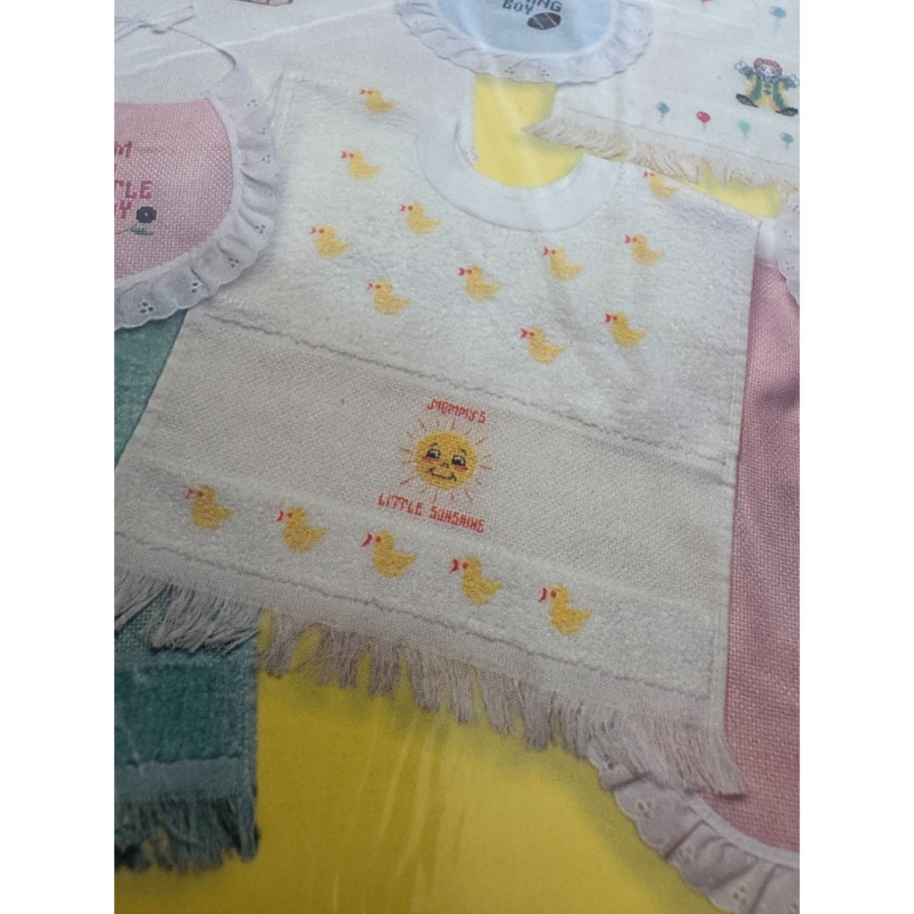 Jeanette Crews Designs Cross Stitch Pattern Baby Bibs Crafters Pride Cat Dog 416