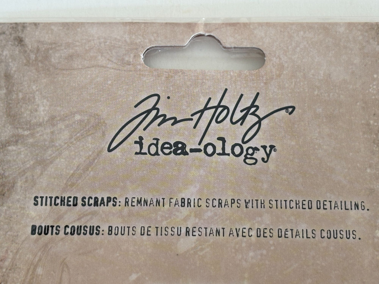 Tim Holtz Idea-Ology Stitched Scraps Fabric Embellishments Junk Journaling Craft