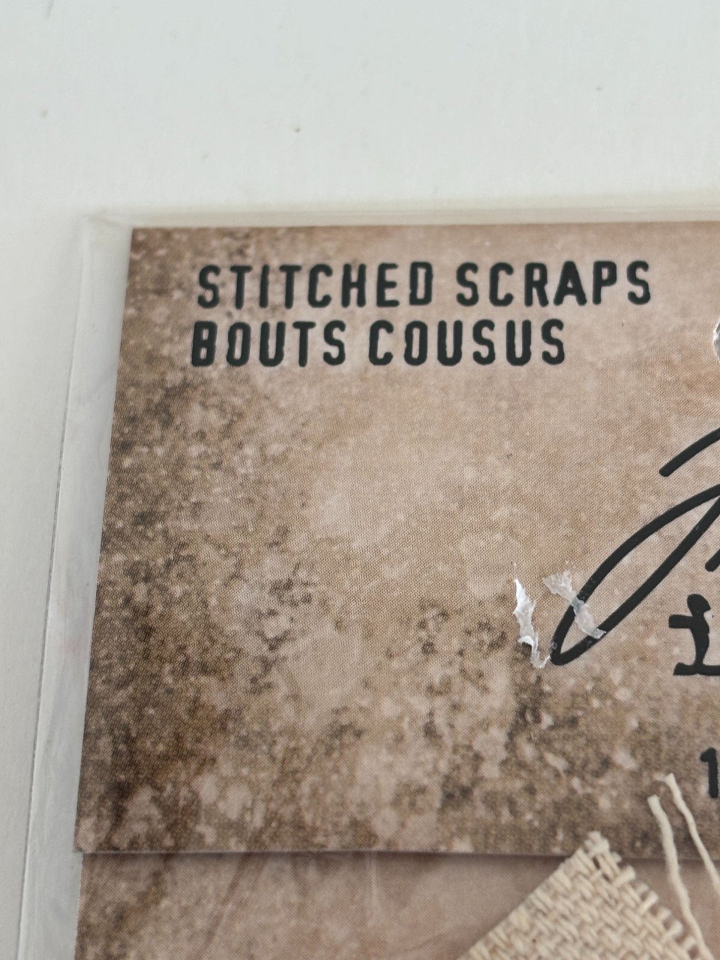 Tim Holtz Idea-Ology Stitched Scraps Fabric Embellishments Junk Journaling Craft