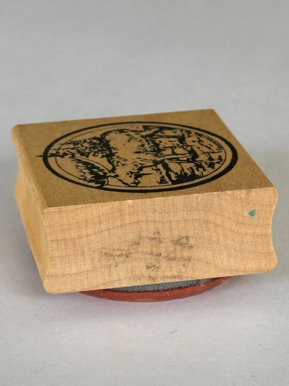 Northwoods Rubber Stamp Moose Circle Forest Woods Nature Animal Outdoors Alaska