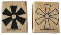 Stampin Up Rubber Stamps Flower Two Step Shape Pinwheel  Wind Mill Card Making