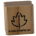 Stampin Up Rubber Stamp Maple Leaf Fall Card Making Nature Outdoors Wood Mounted