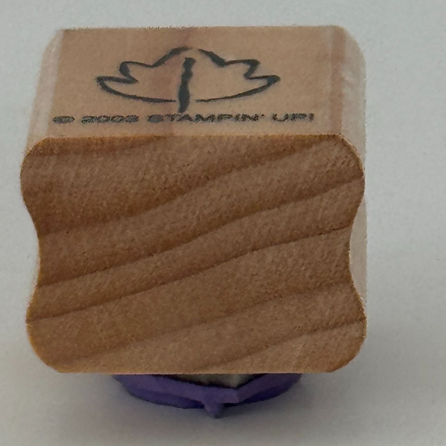 Stampin Up Rubber Stamp Maple Leaf Fall Card Making Nature Outdoors Wood Mounted