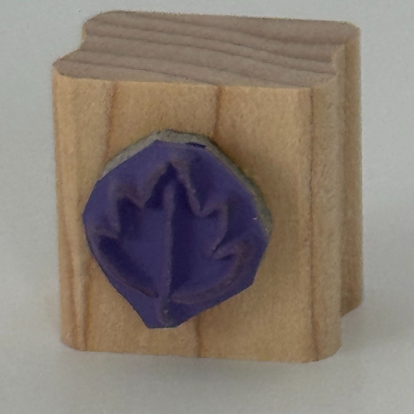 Stampin Up Rubber Stamp Maple Leaf Fall Card Making Nature Outdoors Wood Mounted