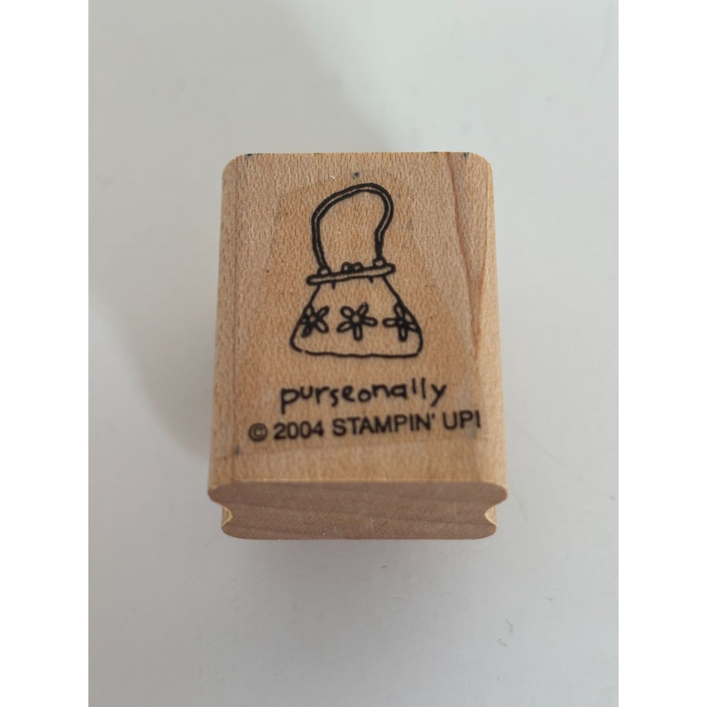 Stampin Up Rubber Stamp Purseonally Purse Pun Personally Card Making Words Craft