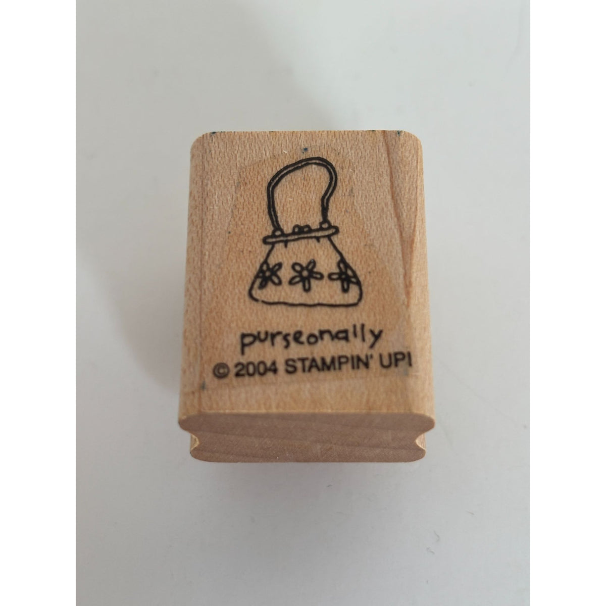 Stampin Up Rubber Stamp Purseonally Purse Pun Personally Card Making Words Craft