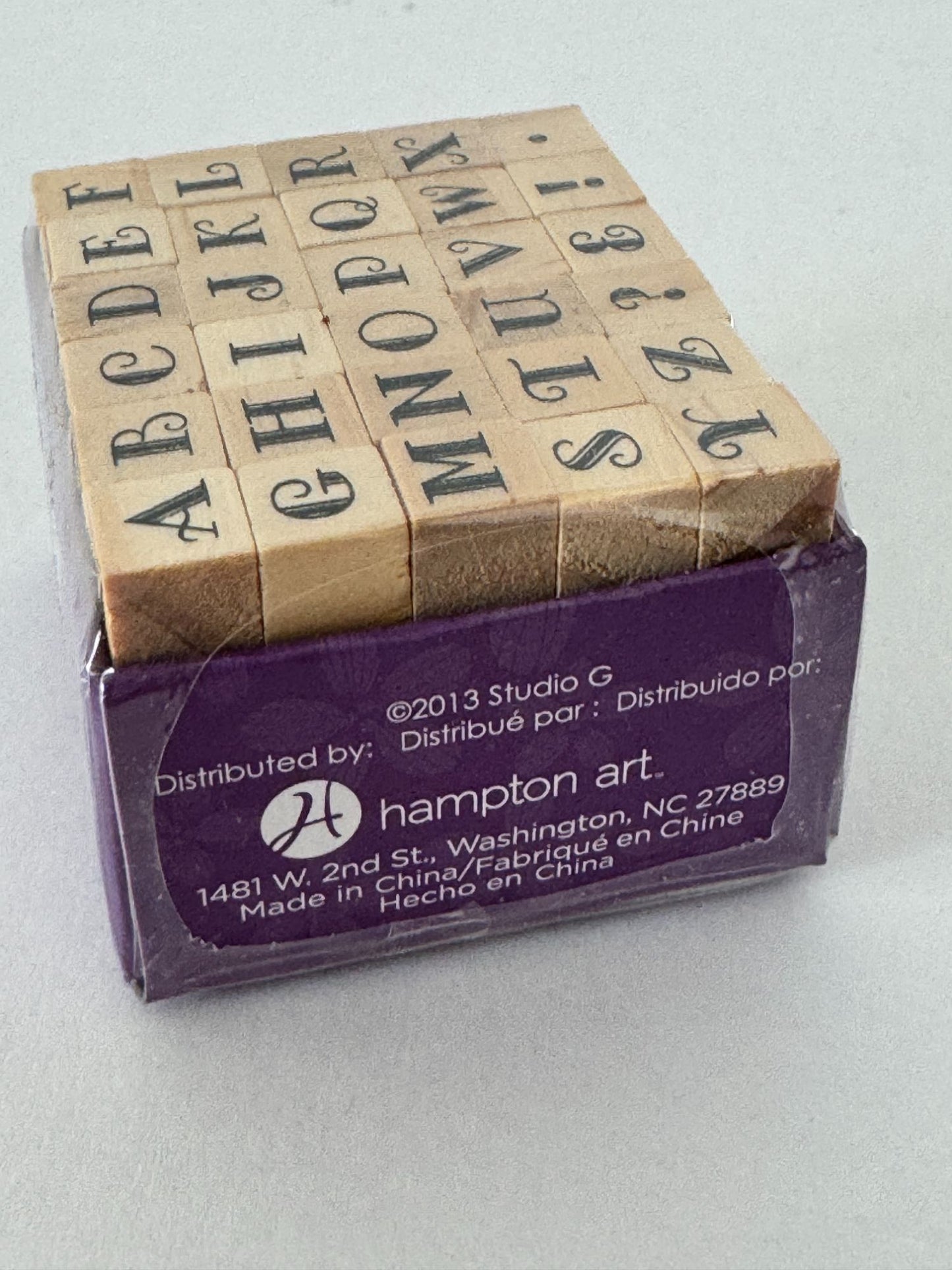 Studio G Rubber Stamp Set Alphabet Tiny Letters Symbols Capital Letters Ornate
