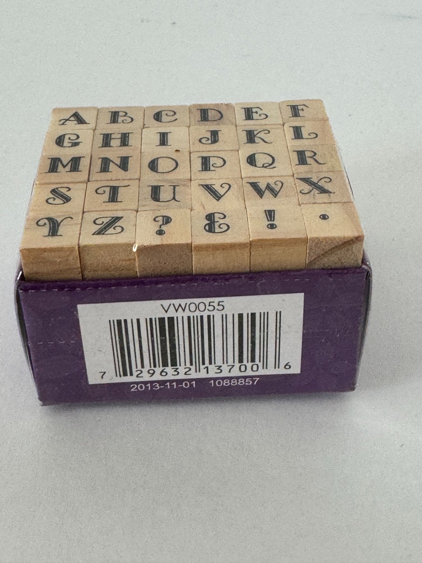 Studio G Rubber Stamp Set Alphabet Tiny Letters Symbols Capital Letters Ornate