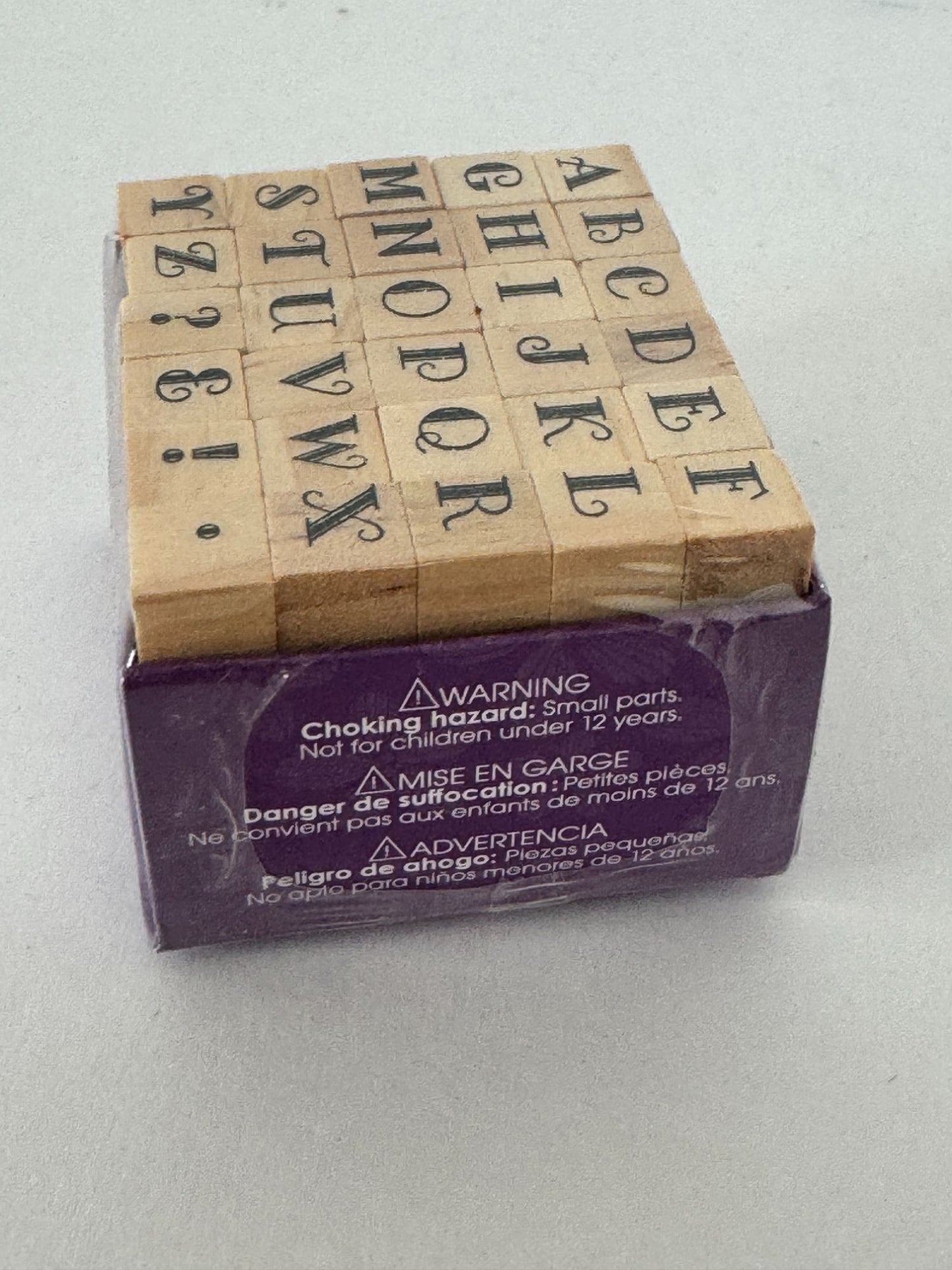 Studio G Rubber Stamp Set Alphabet Tiny Letters Symbols Capital Letters Ornate