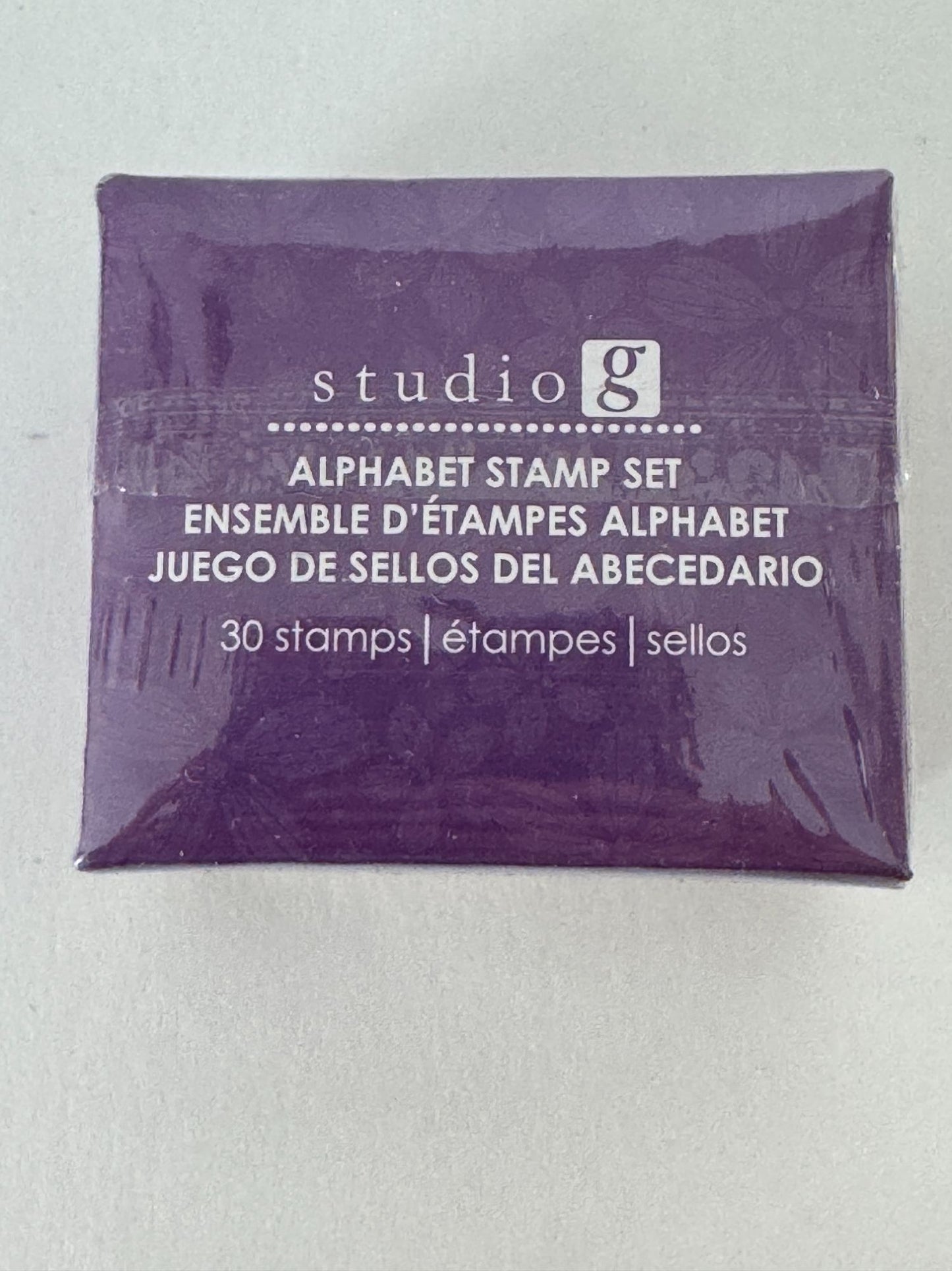 Studio G Rubber Stamp Set Alphabet Tiny Letters Symbols Capital Letters Ornate