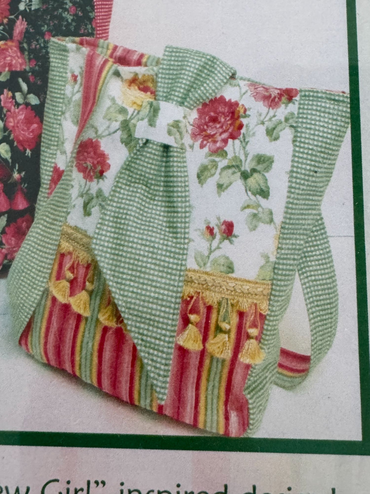 Tammy Tadd Designs Sewing Pattern Savoir Flaire Quilted Tote Bag Purse Florals